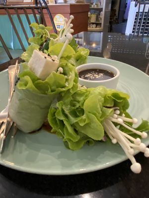 Yumm.  I’m a bit of a spring roll connoisseur and these were divine     at Asa Vegan Kitchen and Studio in Chiang Mai