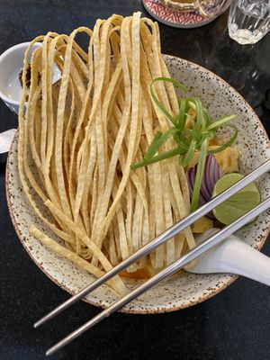 Khao soi!    at Asa Vegan Kitchen and Studio in Chiang Mai