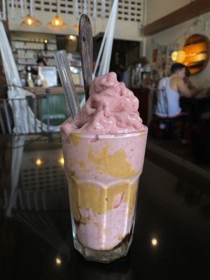 Peanut butter and jelly shake   at Asa Vegan Kitchen and Studio in Chiang Mai