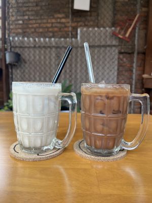 Drinks including iced hot chocolate  #Veganuary at Asa Vegan Kitchen and Studio in Chiang Mai