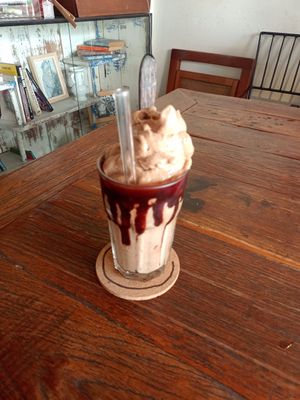 Banana shake at Asa Vegan Kitchen and Studio in Chiang Mai