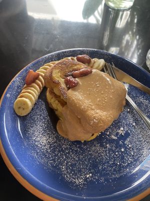French peanut butter jelly toast  at Asa Vegan Kitchen and Studio in Chiang Mai