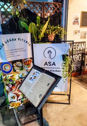 Entrance at Asa Vegan Kitchen and Studio in Chiang Mai