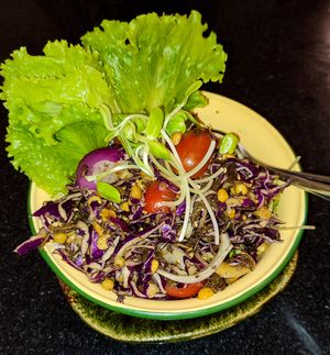 Burmese Tea Leaf Salad at Asa Vegan Kitchen and Studio in Chiang Mai