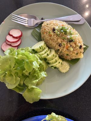 Pineapple fried ricee  at Asa Vegan Kitchen and Studio in Chiang Mai