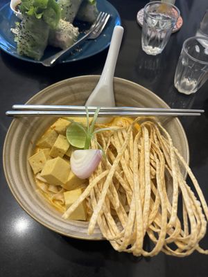 Khao soi  at Asa Vegan Kitchen and Studio in Chiang Mai