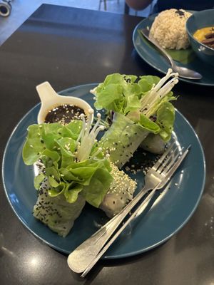 Summer rolls  at Asa Vegan Kitchen and Studio in Chiang Mai