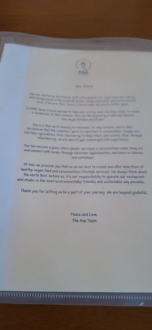  at Asa Vegan Kitchen and Studio in Chiang Mai