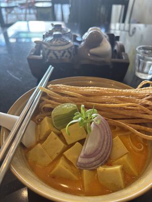 Khao Soi  at Asa Vegan Kitchen and Studio in Chiang Mai