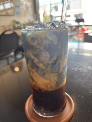 Blue Latte  at Asa Vegan Kitchen and Studio in Chiang Mai