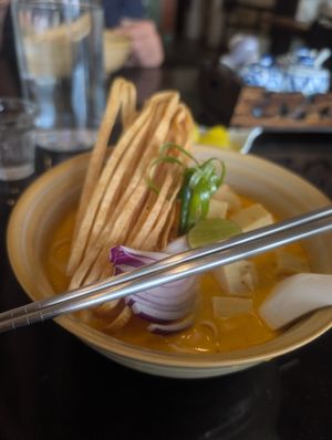 Khao Soi at Asa Vegan Kitchen and Studio in Chiang Mai