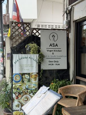 Outside look  at Asa Vegan Kitchen and Studio in Chiang Mai