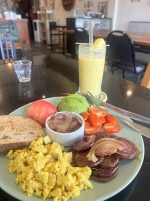Tofu scramble   at Asa Vegan Kitchen and Studio in Chiang Mai