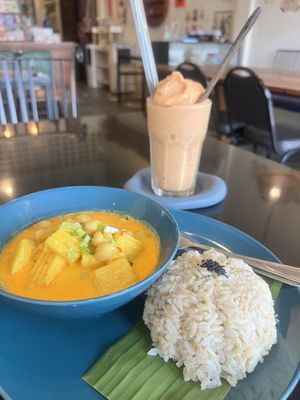 Mango & Chickpea Curry  at Asa Vegan Kitchen and Studio in Chiang Mai
