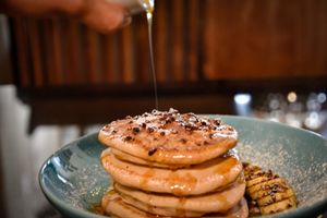 Our masala chai pancake at Asa Vegan Kitchen and Studio in Chiang Mai