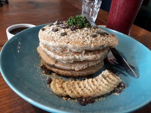 Trail Mix Pancakes at Asa Vegan Kitchen and Studio in Chiang Mai