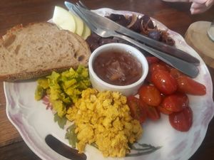 New breakfast dish at Asa Vegan Kitchen and Studio in Chiang Mai