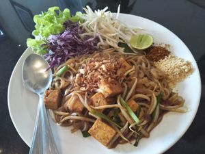 Pad Thai at Asa Vegan Kitchen and Studio in Chiang Mai