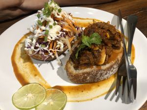 Mushroom Toast at Asa Vegan Kitchen and Studio in Chiang Mai