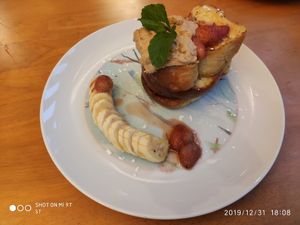 Peanut Butter & Jelly Stuffed French Toast at Asa Vegan Kitchen and Studio in Chiang Mai