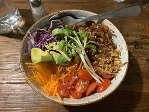 The Greatest Mushroom Bowl on Earth ! at Asa Vegan Kitchen and Studio in Chiang Mai