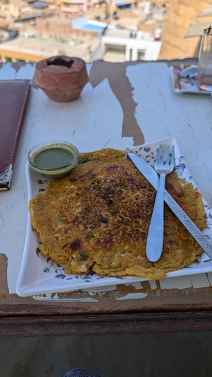 Eggless omlette at Kuku in Jaisalmer
