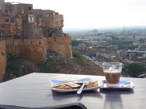 Eggless omelette! at Kuku in Jaisalmer