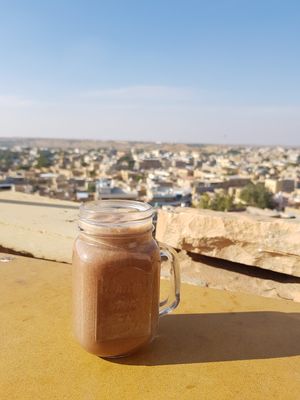 banana-chocolate-soymilk-shake at Kuku in Jaisalmer