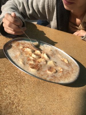 Unsatisfying undercooked porridge  at Kuku in Jaisalmer