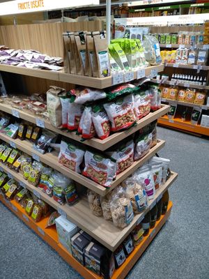 Soy tsp, noodles, nuts at Mega Image - General Gheorghe Magheru in Bucharest