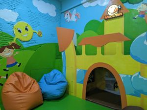 weird play area at Munchies Tha Phae Gate in Chiang Mai