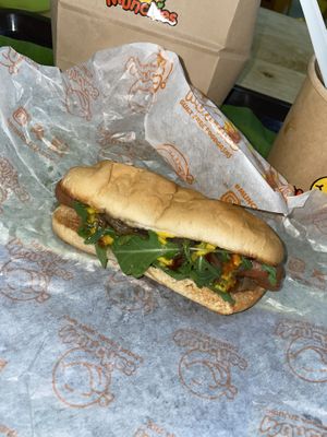 Hot dog  at Munchies Tha Phae Gate in Chiang Mai