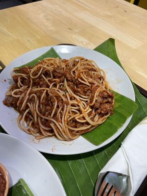 Bolognese (it’s spicy)  at Munchies Tha Phae Gate in Chiang Mai