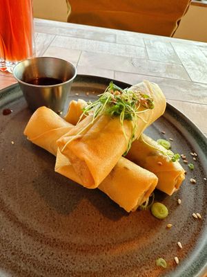 Spring rolls  at Rise in Bridport