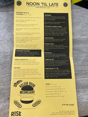 Vegan nachos and vegan burger  at Rise in Bridport