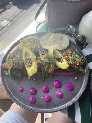 Vegan breakfast board   at Neon Palms in Seminyak