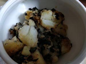 potatoes with mushroom  at Troitsky Most - Nab Reki Moyki in St Petersburg