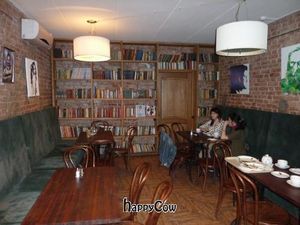 Atmospheric interior at Troitsky Most - Nab Reki Moyki in St Petersburg