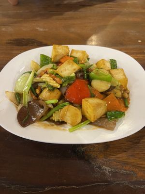 Cashew nuts with tofu  at Mangrove in Krabi
