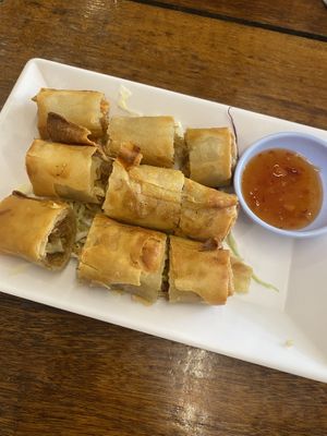 Spring rolls where simple but really tasty   at Mangrove in Krabi