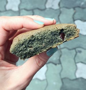 gluten-free mugwort scone at WondeRaw - 원더로우 in Seoul