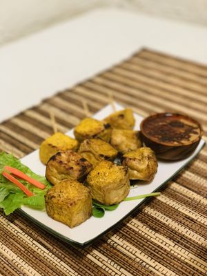 Tofu satay
Grilled marinated tofu & peanut sauce at The Uleg in Brunswick