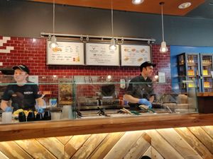 the food counter at Tortilla in Bristol