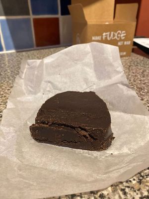 Chocolate Sea Salt fudge at The Fudge Patch in South East London
