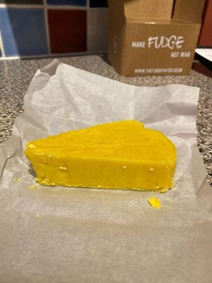 Sherbet Lemon fudge at The Fudge Patch in South East London