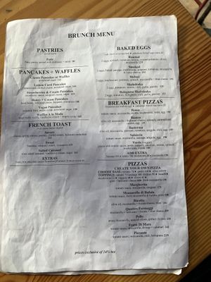 Menu  at Eish & Malh in Cairo