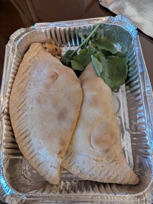 Calzone at Eish & Malh in Cairo