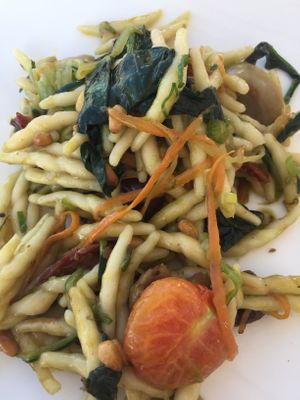 Vegan pasta  at Eish & Malh in Cairo