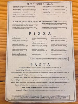 Menu front page at Eish & Malh in Cairo