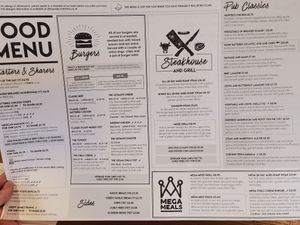 Evening menu at Hilton Brook in Derby